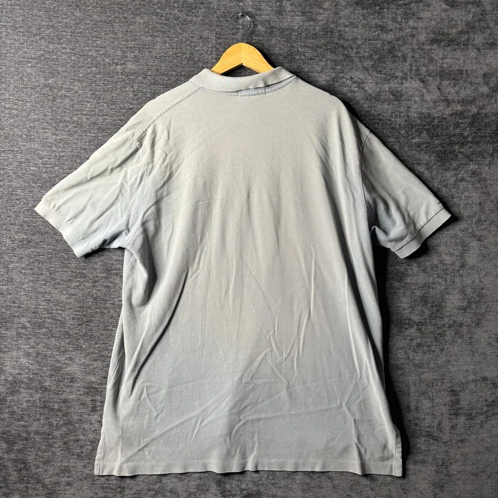 Polo Ralph Lauren Mens XXL Faded Grey Short Sleeve Pique Polo Shirt Red Pony